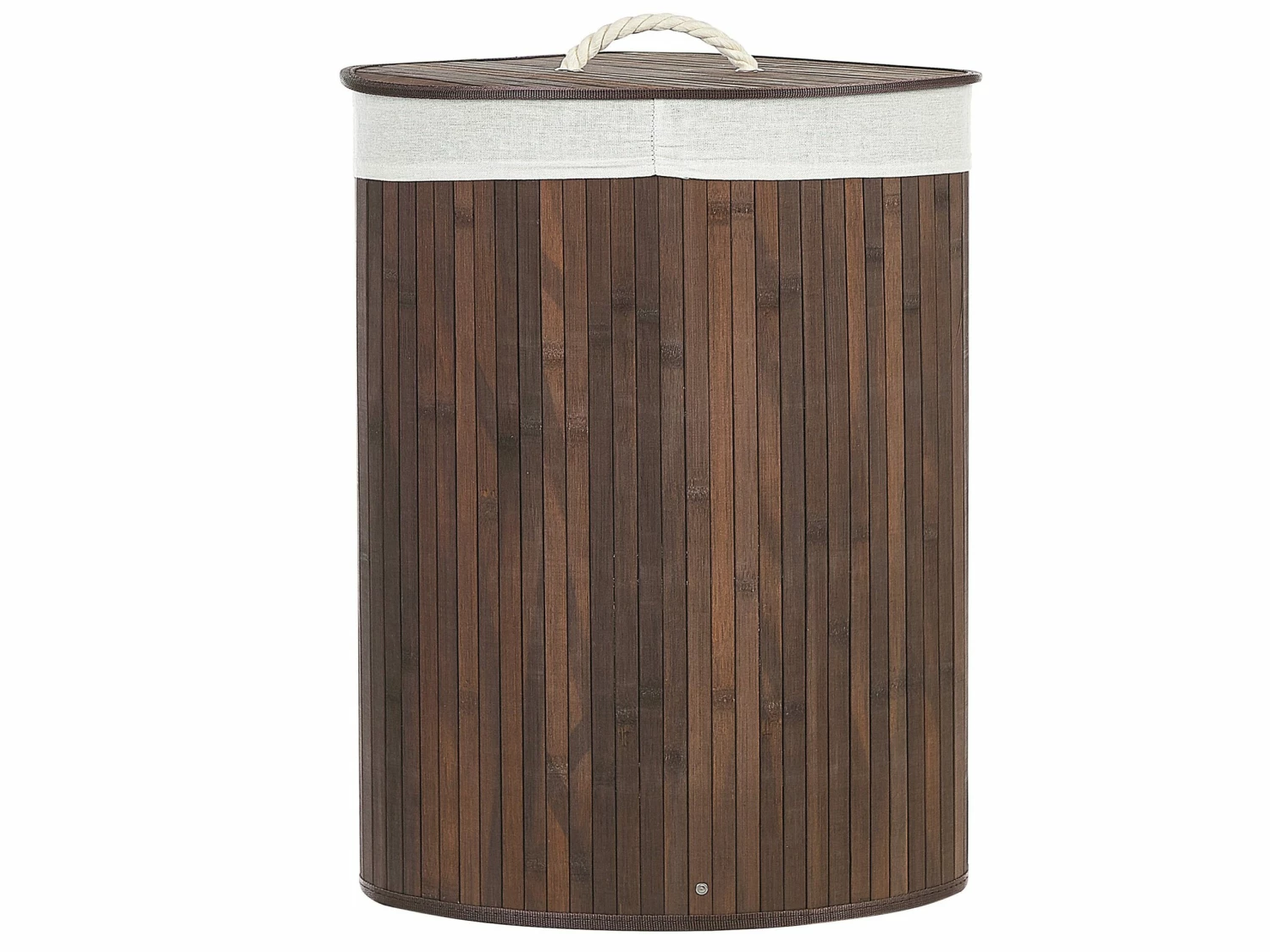 Korb Mit Deckel Bambusholz Dunkelbraun Eckig MATARA