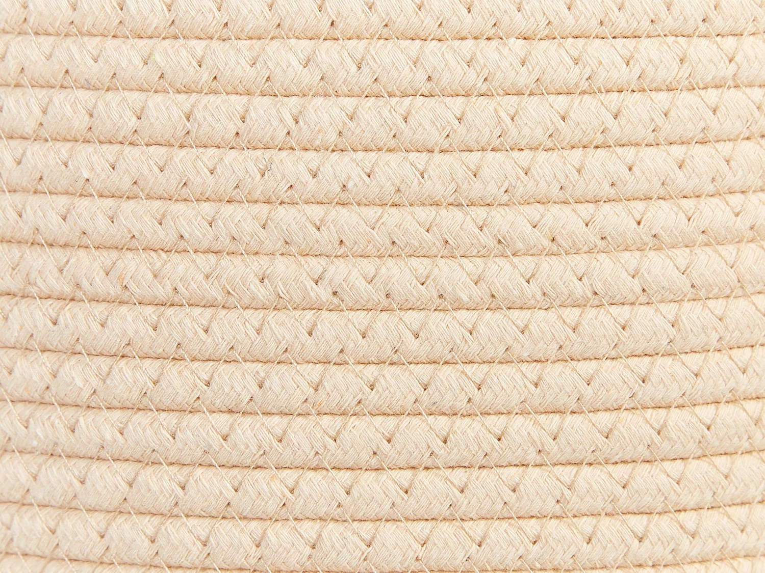 Textilkorb Baumwolle Hellbeige ⌀ 34 Cm 2er Set SARYK – Bild 6