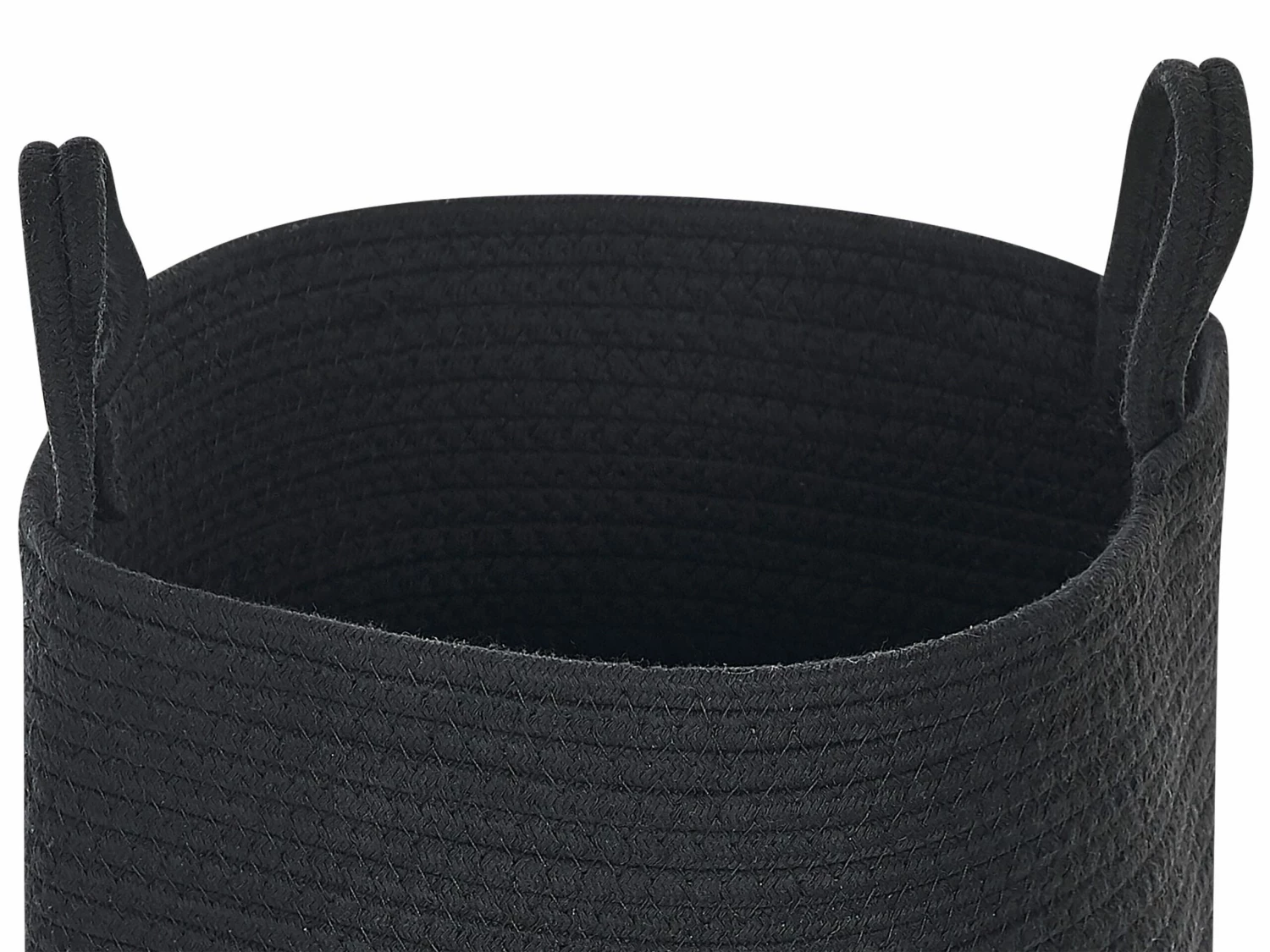 Textilkorb Baumwolle Schwarz ⌀ 34 Cm 2er Set SARYK – Bild 5