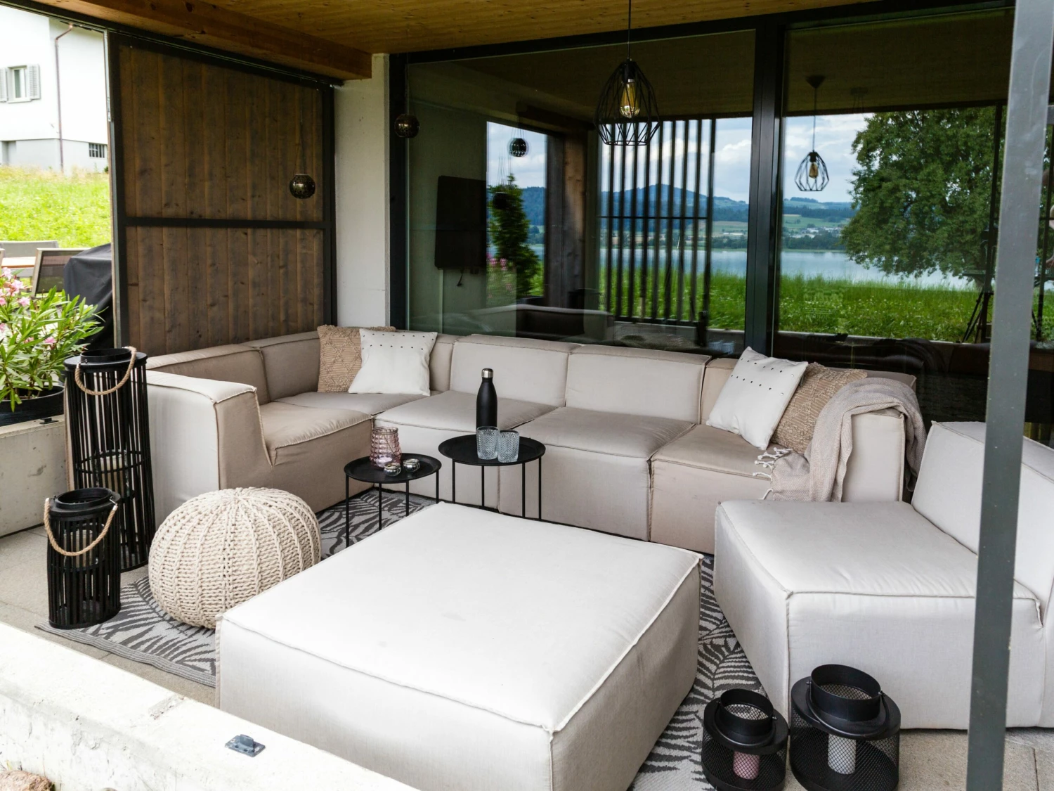 Beistelltisch 2er Set Metall Schwarz Rund TWINS – Bild 8