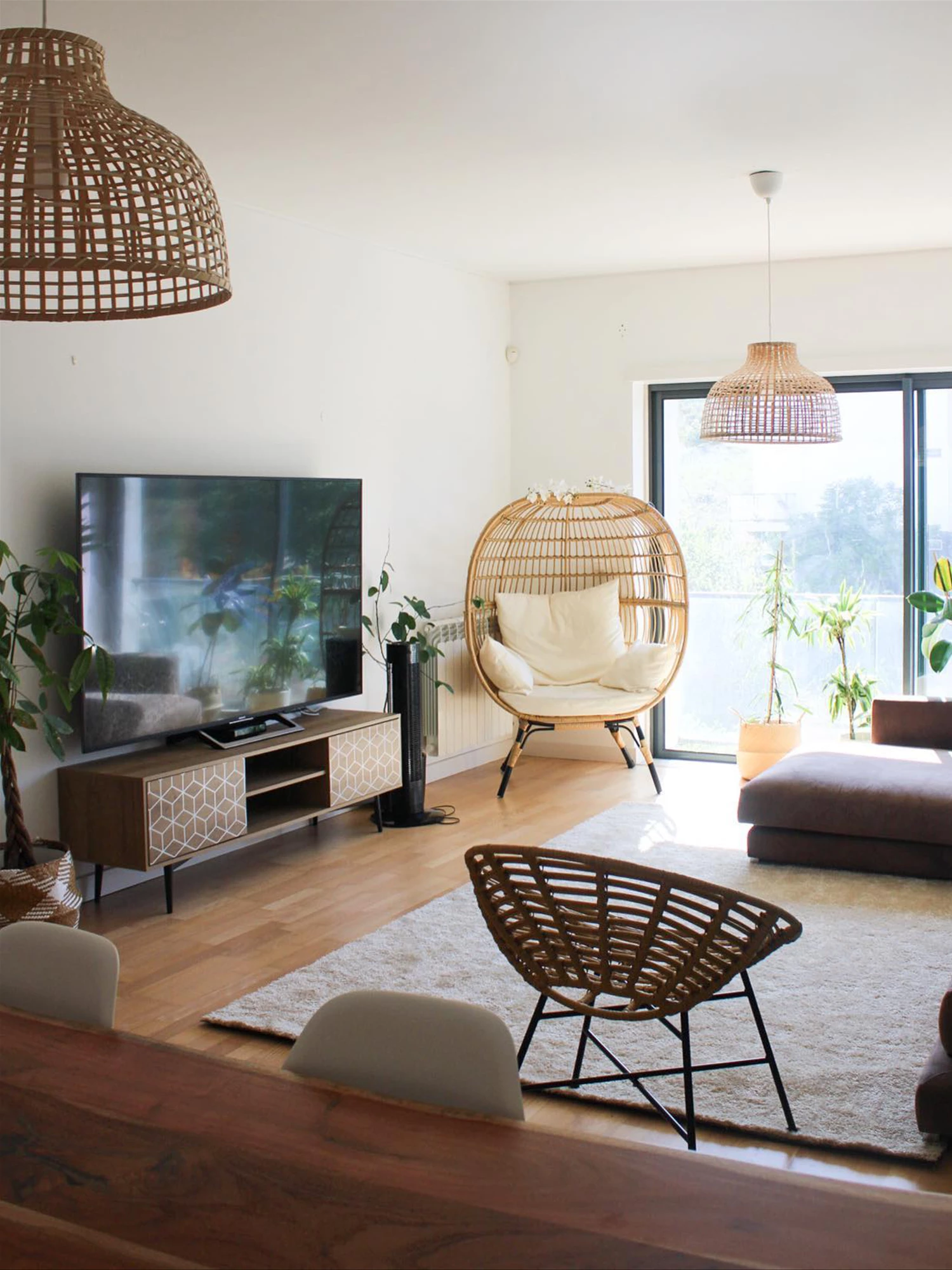 TV-Möbel Heller Holzfarbton 160 X 40 X 50 Cm TORVI – Bild 3