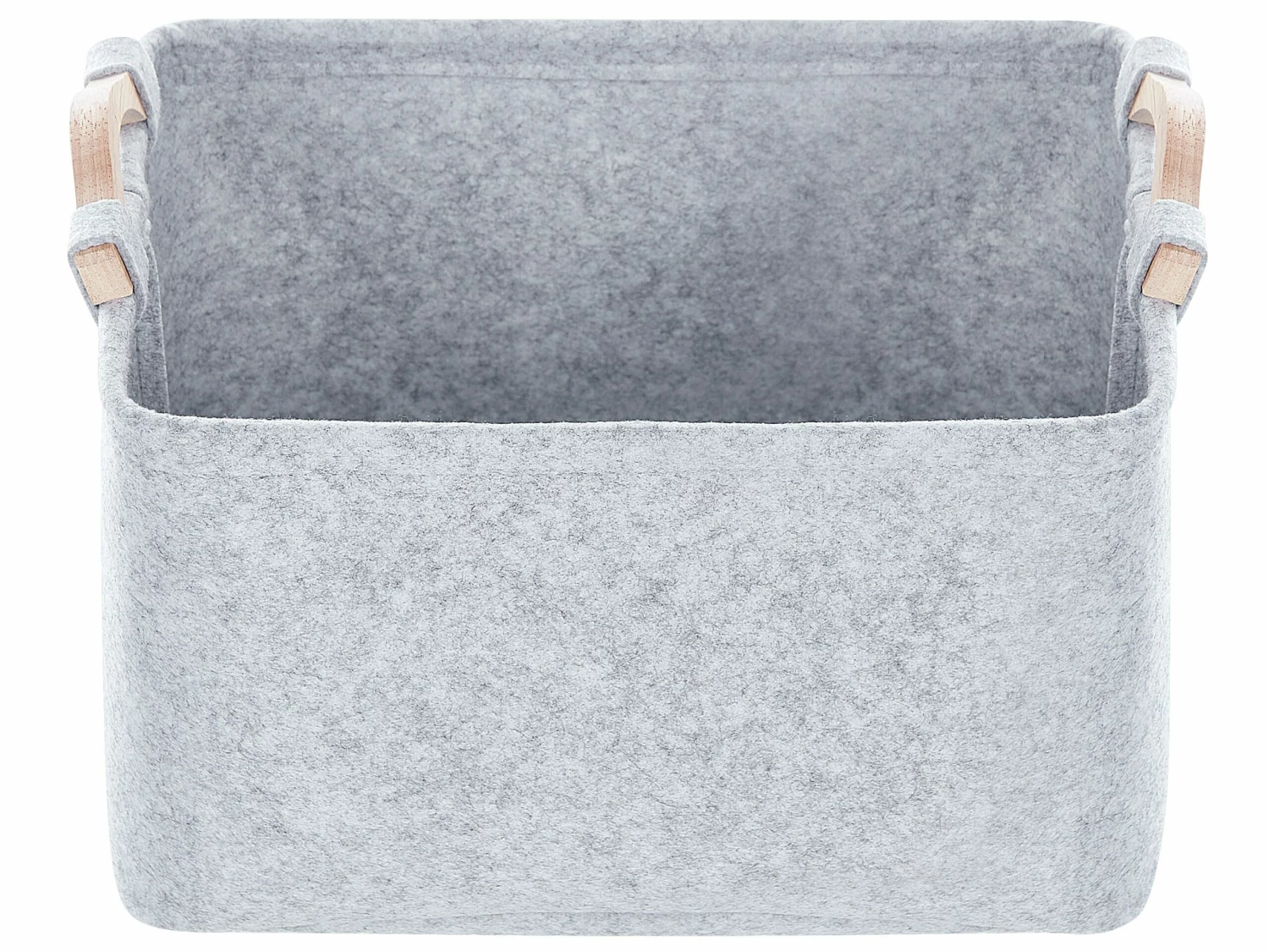 Aufbewahrungskorb Filz Hellgrau 3er Set BAYSAI – Bild 5