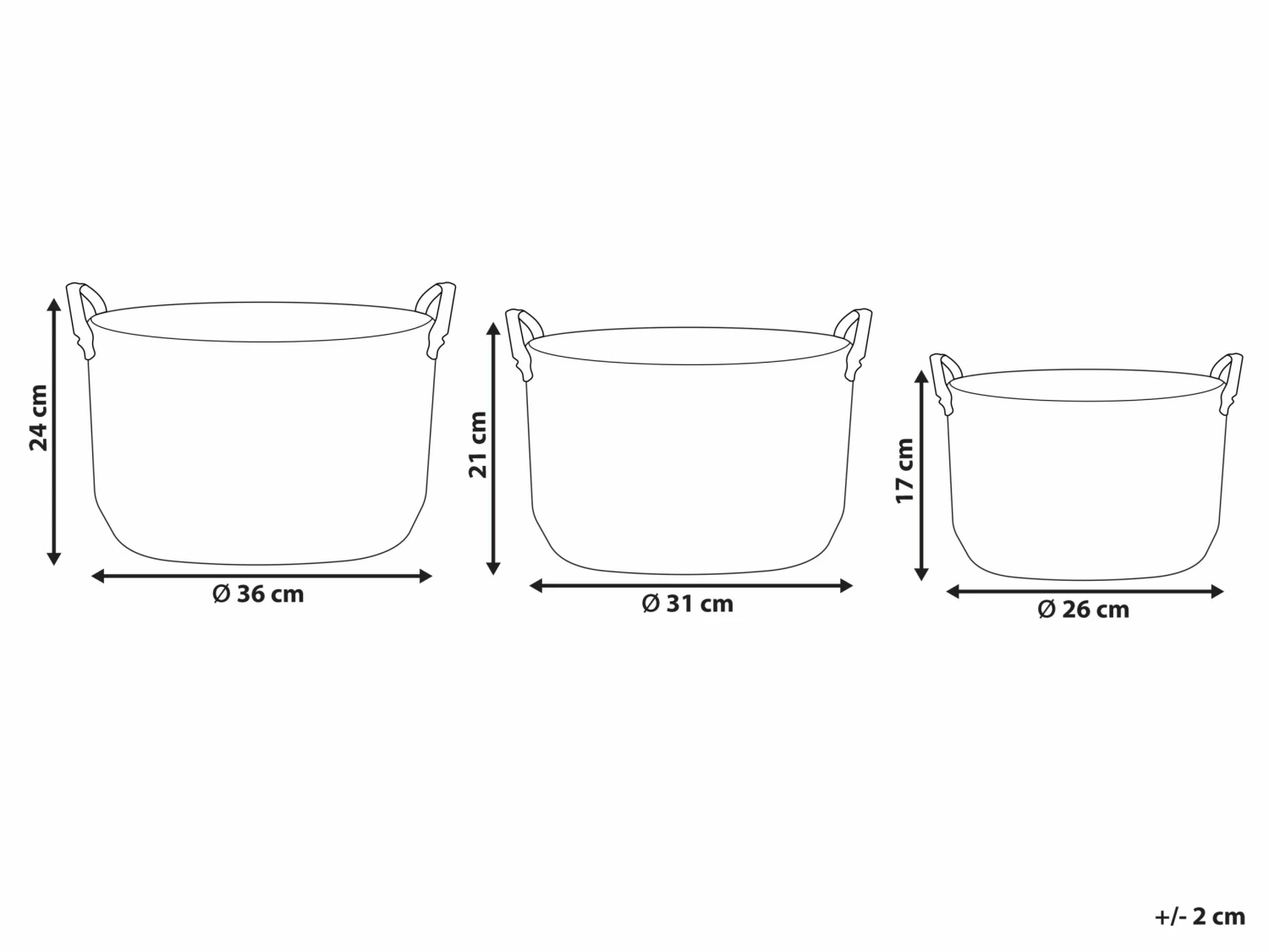 Aufbewahrungskorb Seegras Natürlich 3er Set SAYJAR – Bild 8
