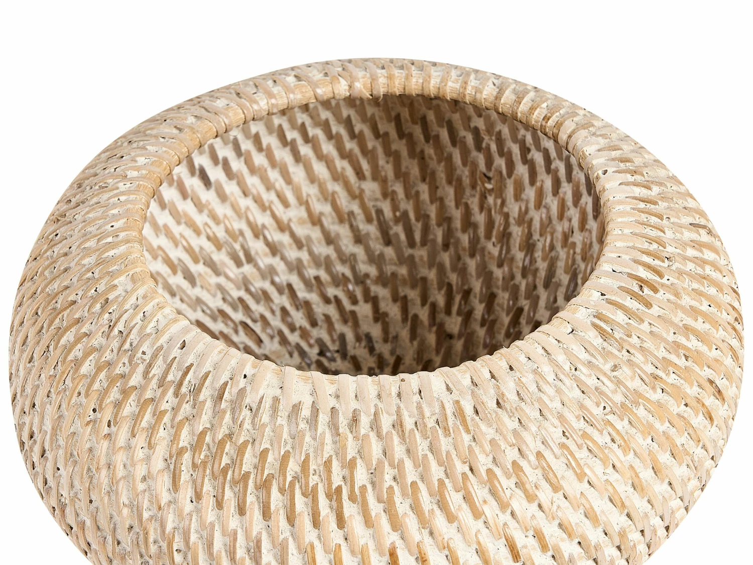 Korb Aus Rattan Natur ⌀ 20 Cm BARUMUN – Bild 4