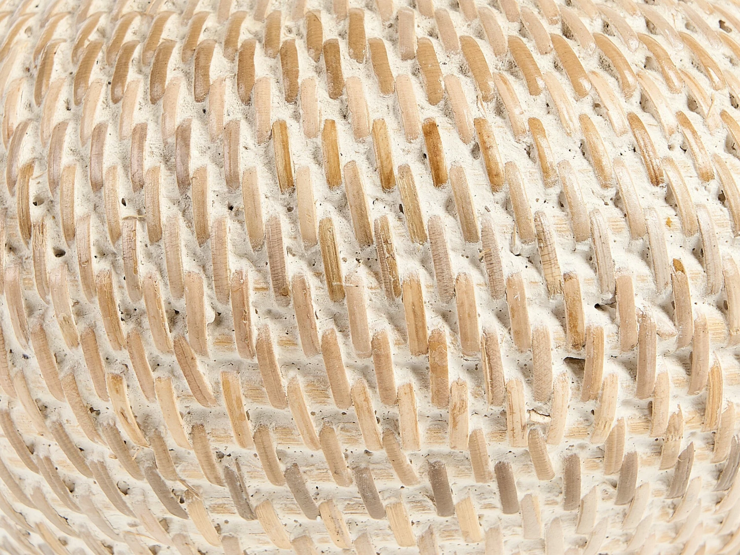 Korb Aus Rattan Natur ⌀ 20 Cm BARUMUN – Bild 5