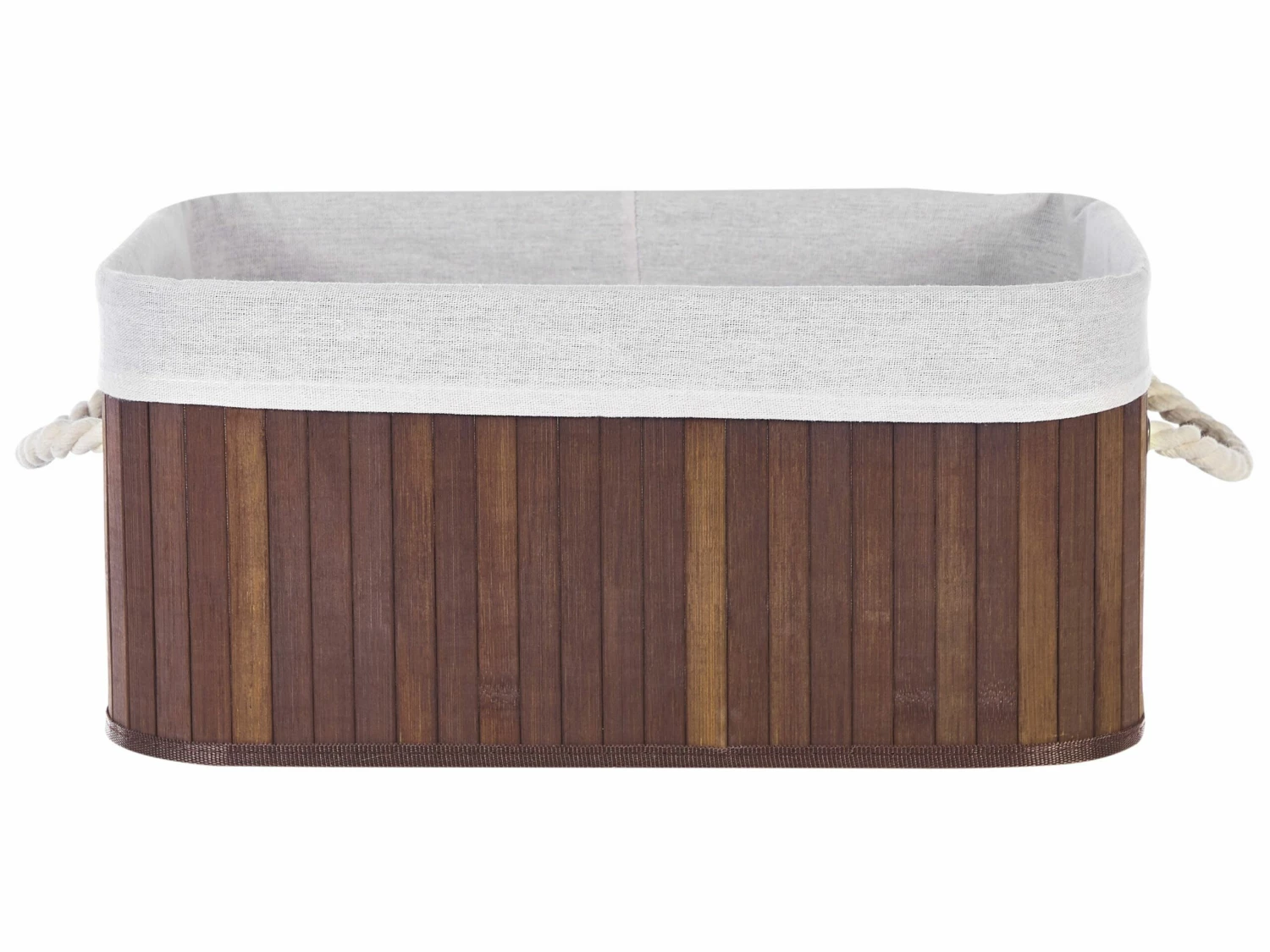 Aufbewahrungskorb Bambusholz Dunkelbraun 5er Set TALPE – Bild 3