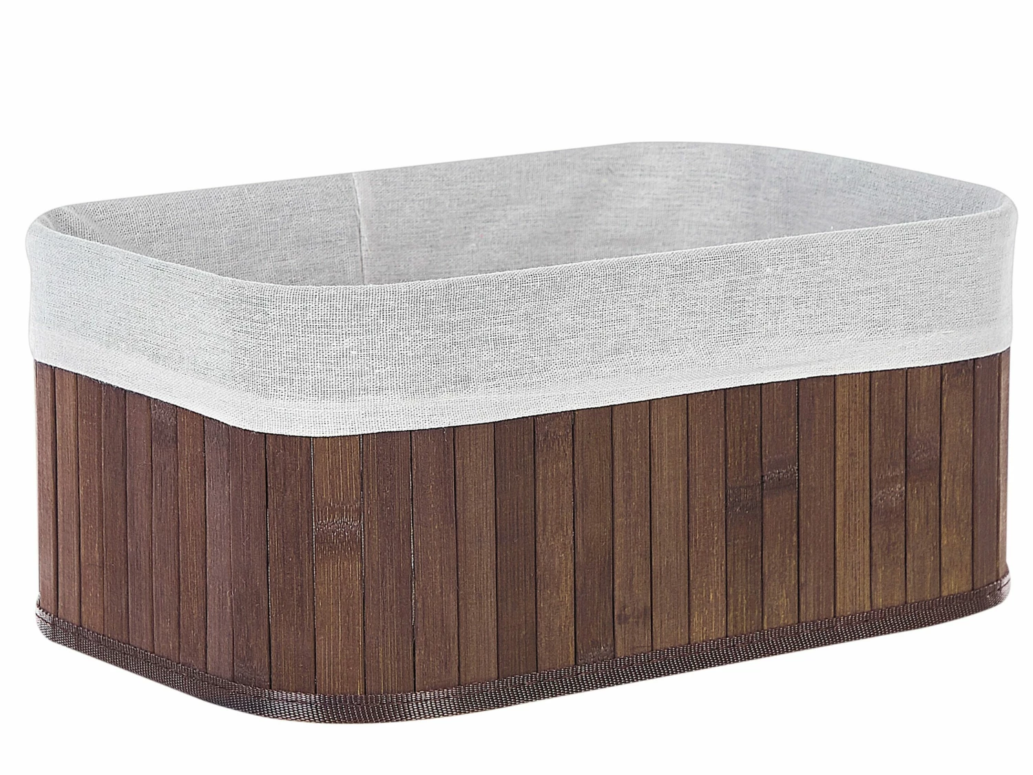 Aufbewahrungskorb Bambusholz Dunkelbraun 5er Set TALPE – Bild 5