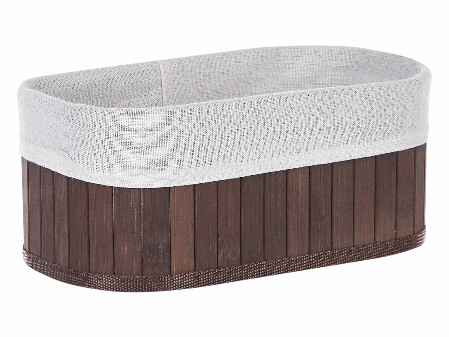 Aufbewahrungskorb Bambusholz Dunkelbraun 5er Set TALPE – Bild 6