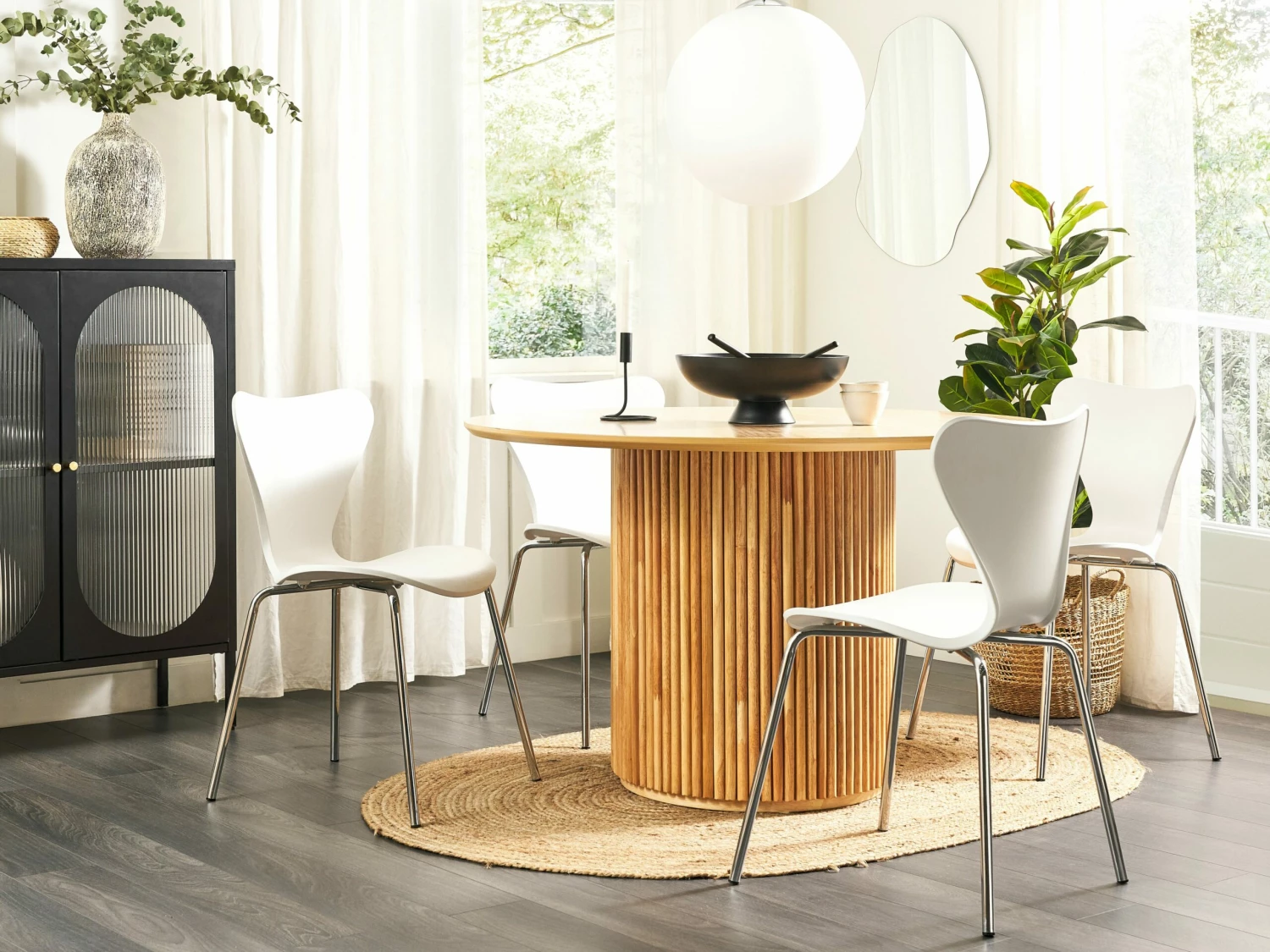 Esszimmerstuhl Weiß 2er Set BOONVILLE – Bild 8