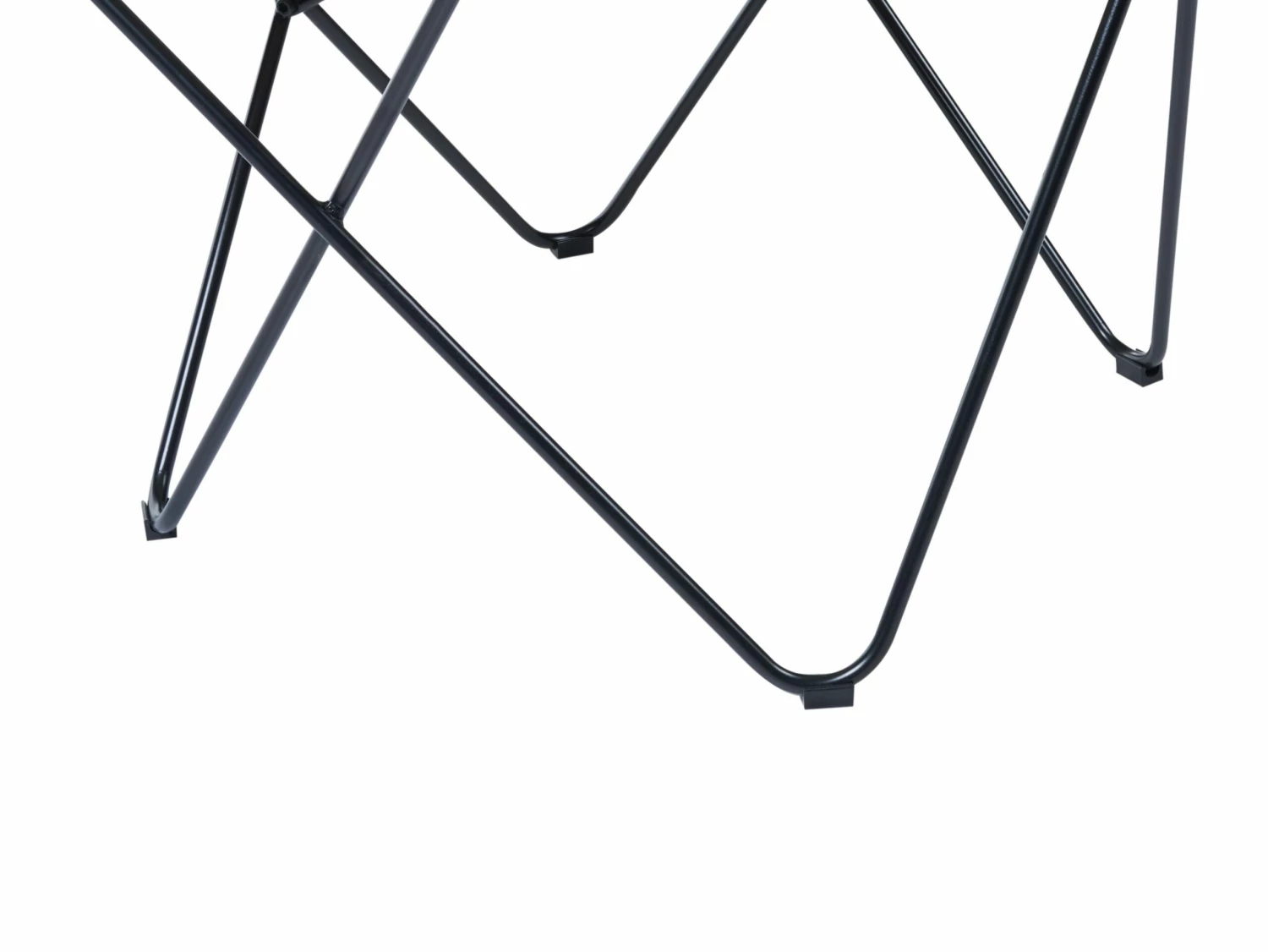 Schmetterlingssessel Samtstoff Schwarz NYBRO – Bild 6