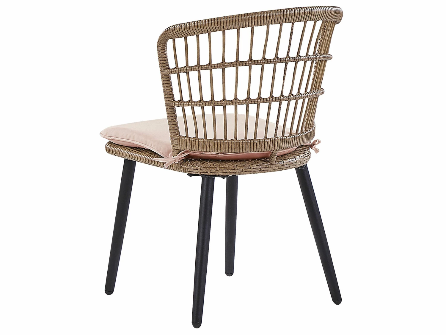 Gartenmöbel Set Rattan Natürlich 6-Sitzer Auflagen Rosa ALIANO II – Bild 6