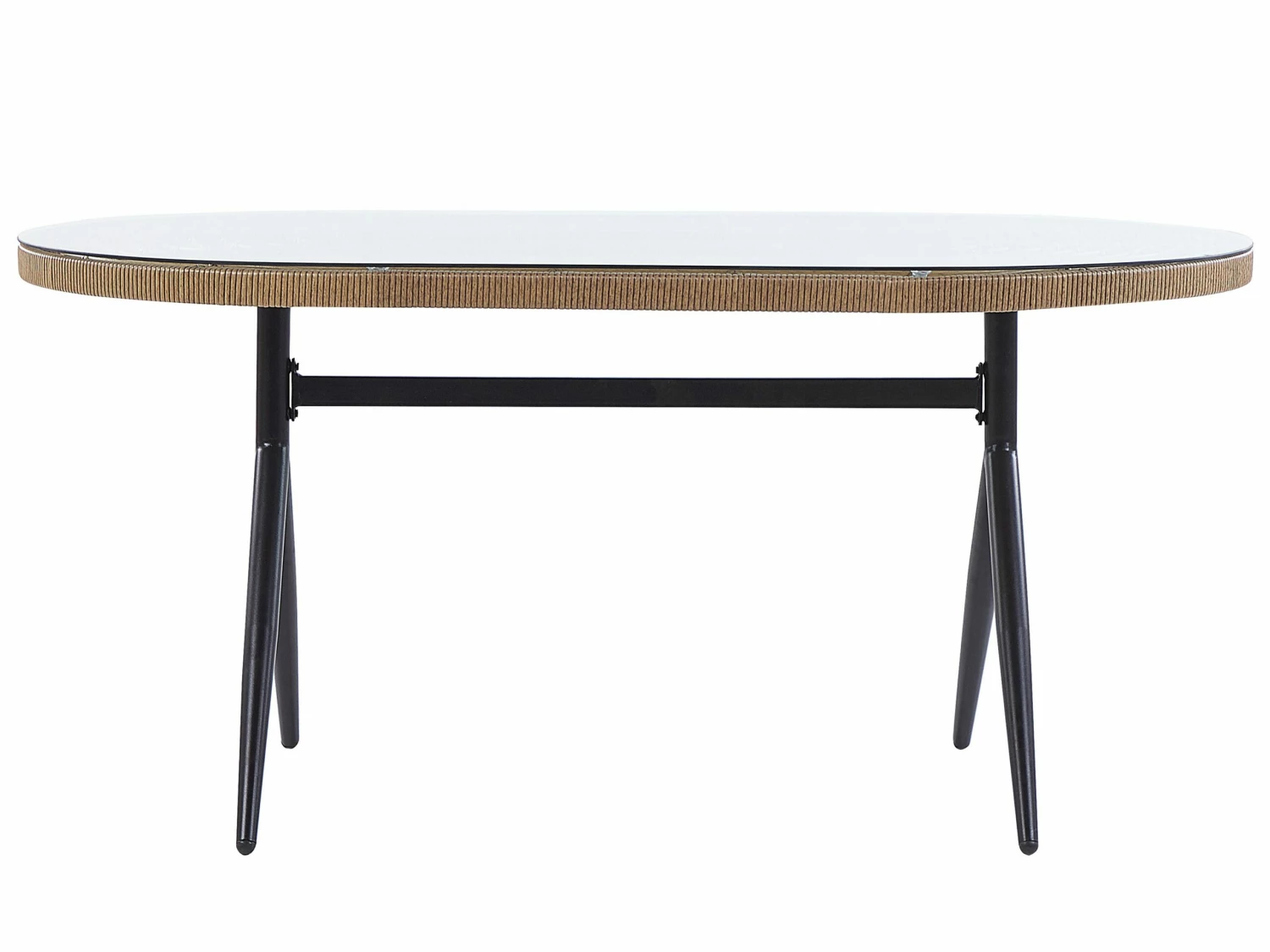 Gartenmöbel Set Rattan Natürlich 6-Sitzer Auflagen Rosa ALIANO II – Bild 10