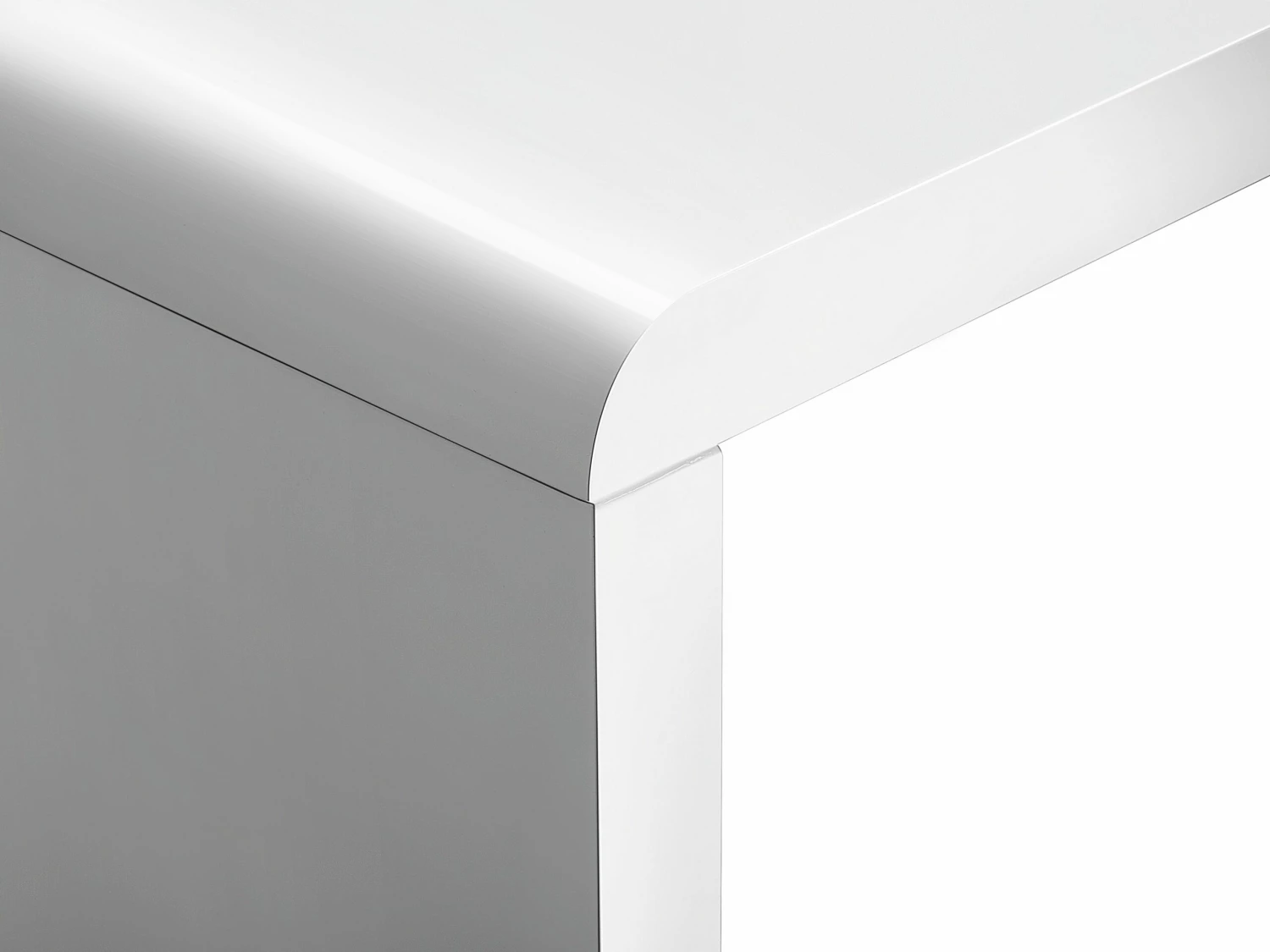 Couchtisch U-förmig Weiß 60 X 120 Cm MILWAUKEE – Bild 4